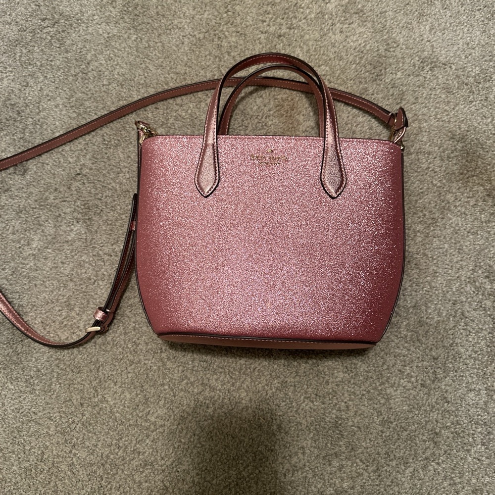 Kate Spade Rose Glitter Crossbody Bag